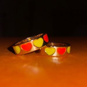 Handcrafted Hypoallergenic Heart Rings